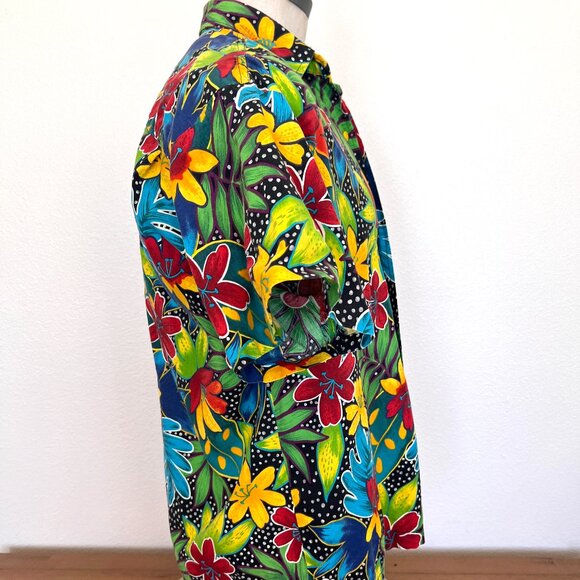 Funky Bright Hawaiian Style Handmade Shirt - Unisex - Size Large - XLarge - Picture 5 of 7